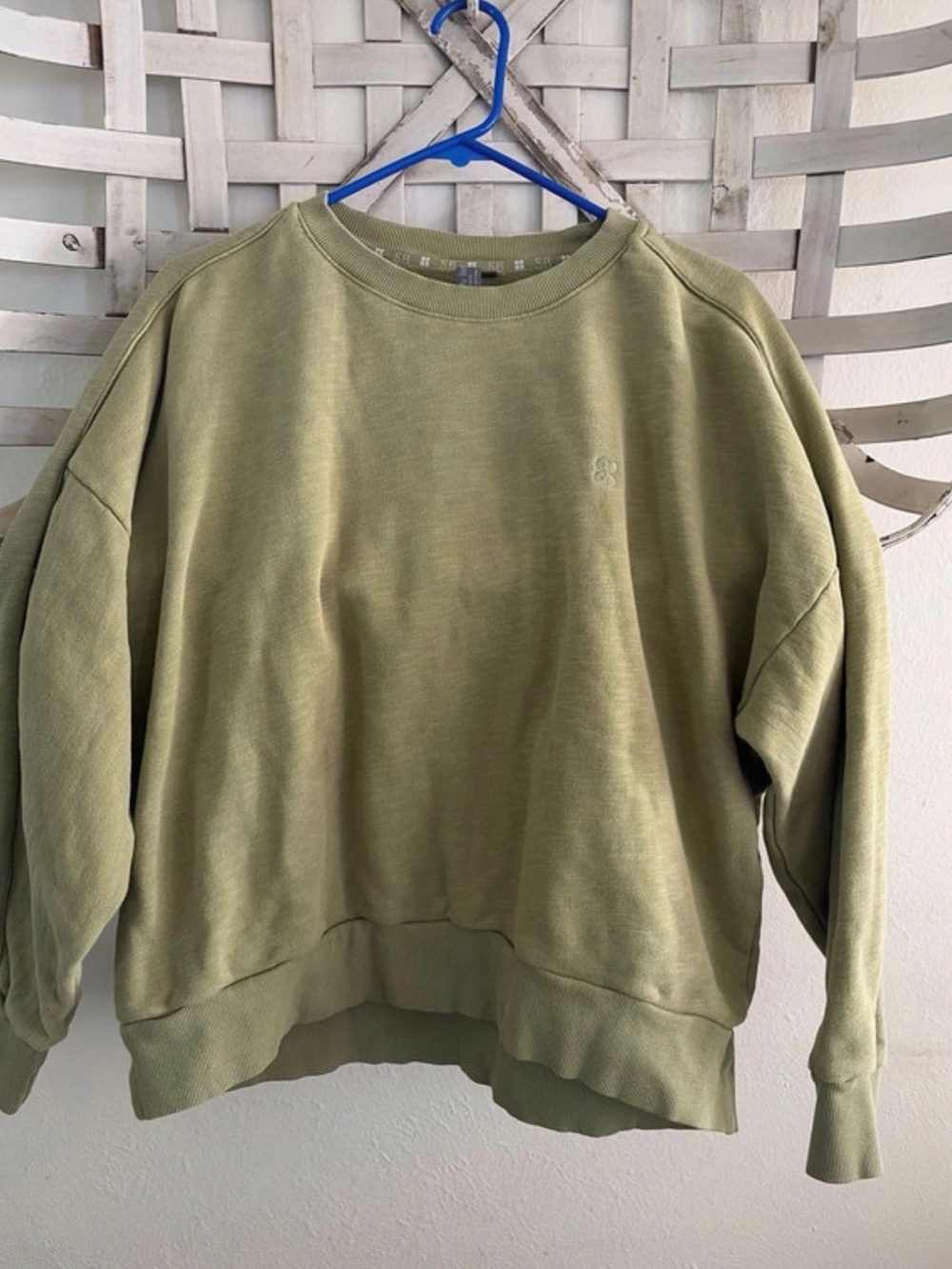 Sweaty Betty Olive Crewneck Sweatshirt